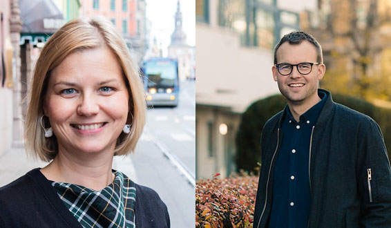 Collage av portrettbilder av Guri Melby og Kjell Ingolf Ropstad