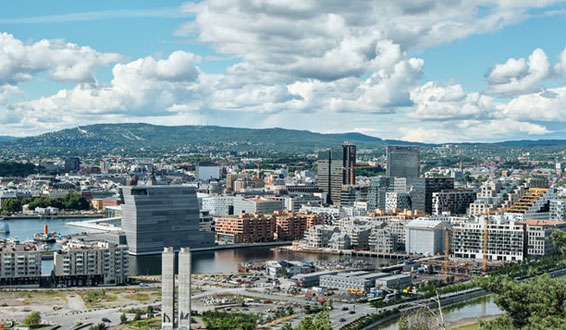 Bjørvika sett fra Ekeberg