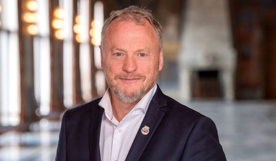 Raymond Johansen i Oslo rådhus