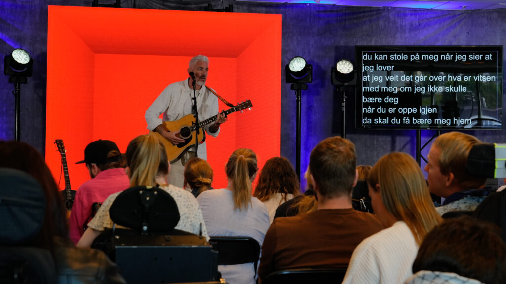 Trygve Skaug sto for dagens musikalske innslag.