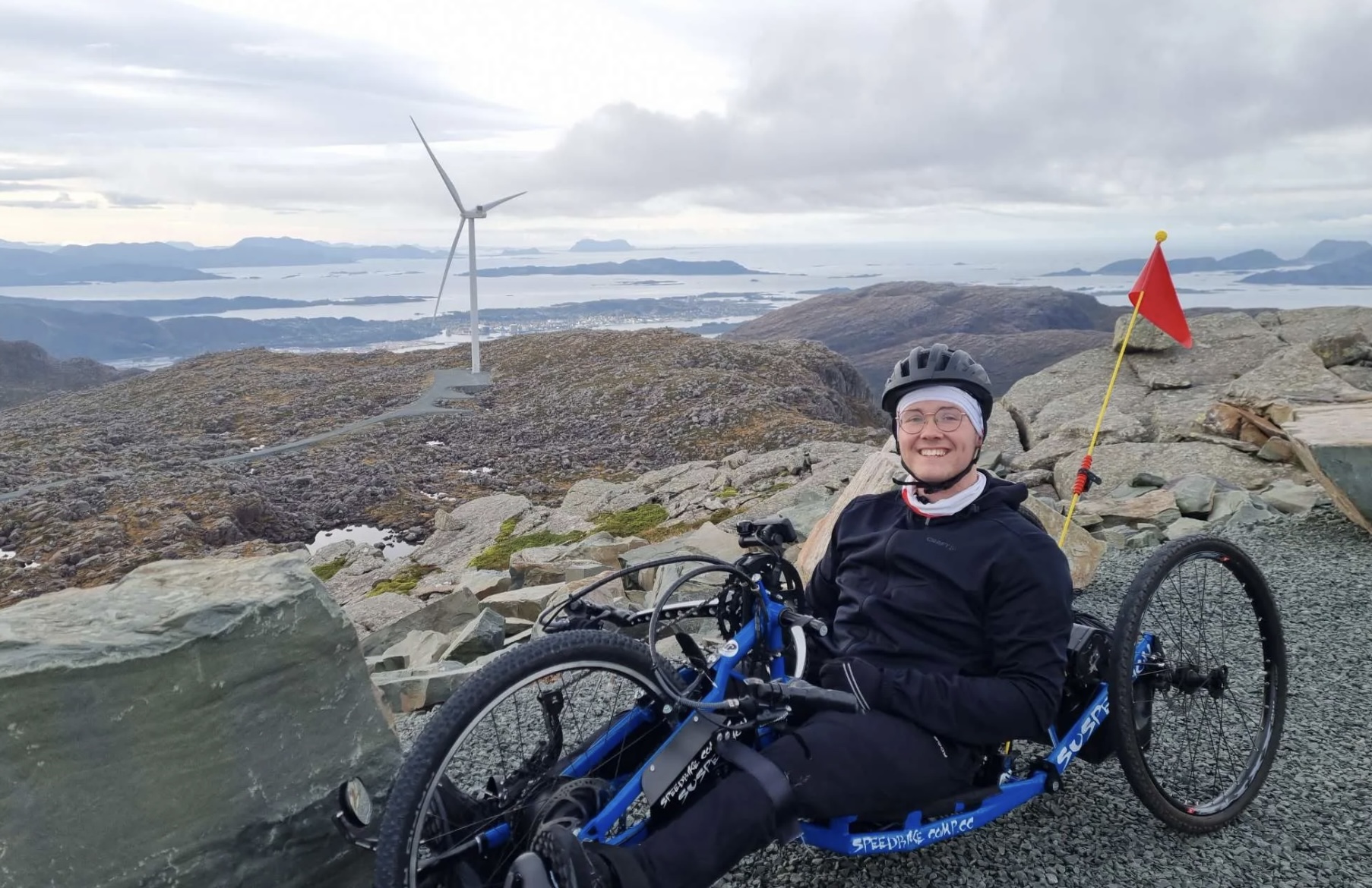 
Matheo Stavø Brandsøy på sykkeltur. Foto: Privat