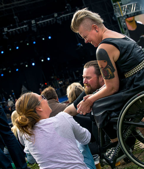 Helle-Viv på konsert.