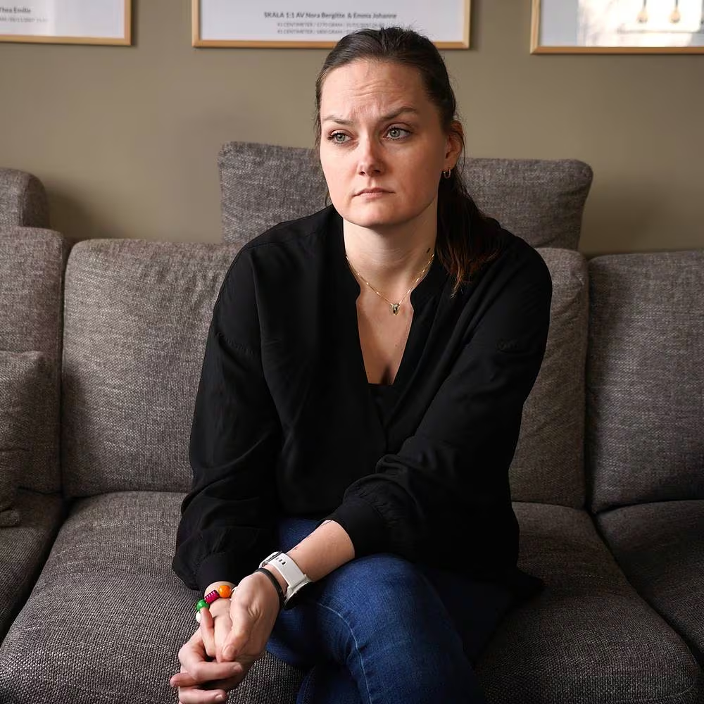 Tvillingmamma Tonje Merete Avløs.
Foto: Rita Kleven / NRK